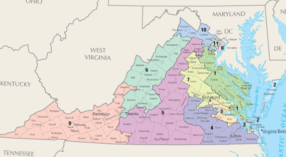 Virginia 7th District Map