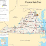 Virginia State Map A Large Detailed Map Of Virginia State USA