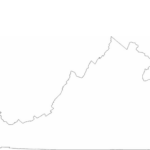 Virginia State Outline Map Free Download