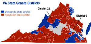 Virginia State Senate Map Draw A Topographic Map