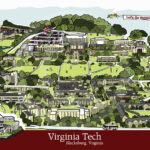 Virginia Tech Campus Map Map Encdarts