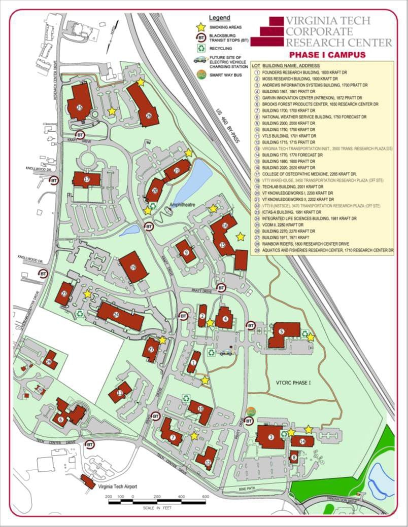 Virginia Tech Map Of Dorms | Virginia Map