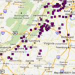 Virginia Vineyard Locations Virginia Wineries Wine Map Winery Map