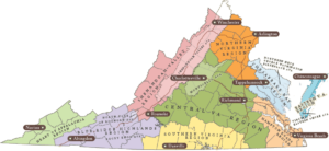 Virginia Wine Map Nectar Tasting Room And Wine Blog