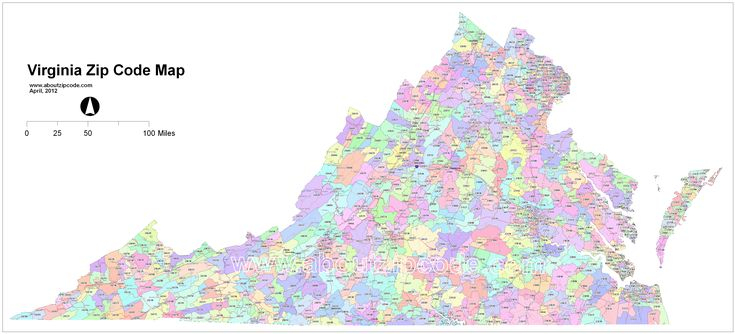 Virginia Zip Code Map Coding Map