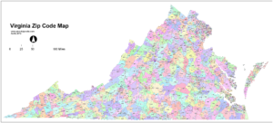 Virginia Zip Code Map Map Coding