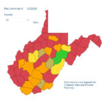 W Va COVID County Alert Map 36 Counties In The Red