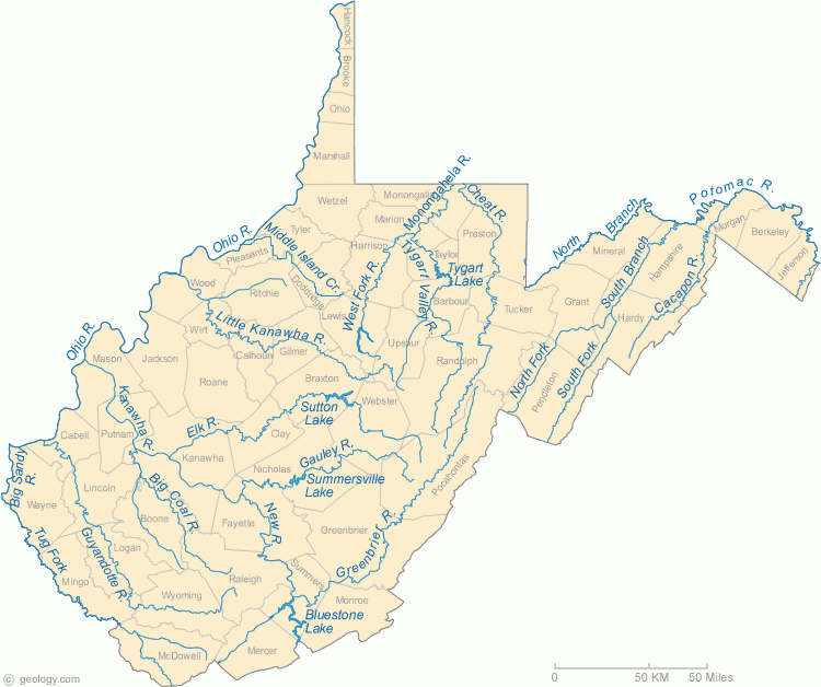West Virginia County Quiz And Games MH3WV