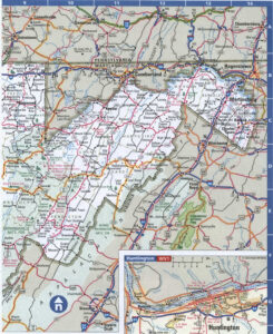 West Virginia Roads Map Show State Map Of West Virginia Free Printable