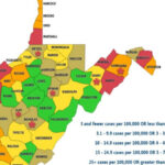 West Virginia School Color Map Shows 6 Counties In Red Mingo Gold