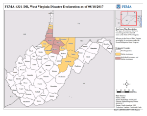 West Virginia Severe Storms Flooding Landslides And Mudslides DR