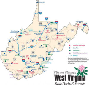 West Virginia State Parks Map Printable Map