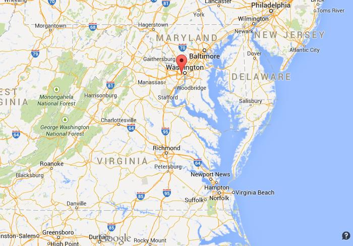 Arlington Virginia On Us Map