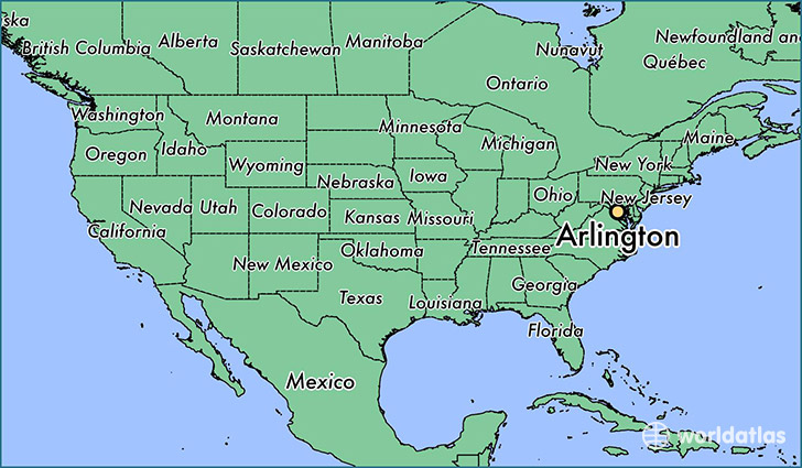 Where Is Arlington VA Arlington Virginia Map WorldAtlas