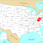 Where Is West Virginia Located United States Map Usa Map States And