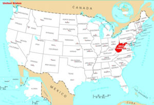 Where Is West Virginia Located United States Map Usa Map States And