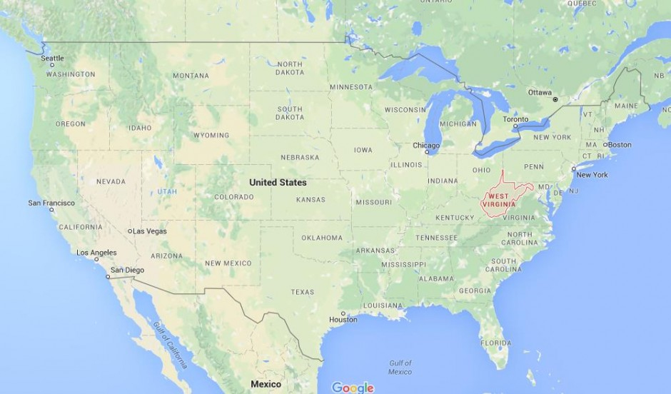 Where Is West Virginia On Map USA