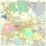 Williamsburg Virginia Street Map 5186160