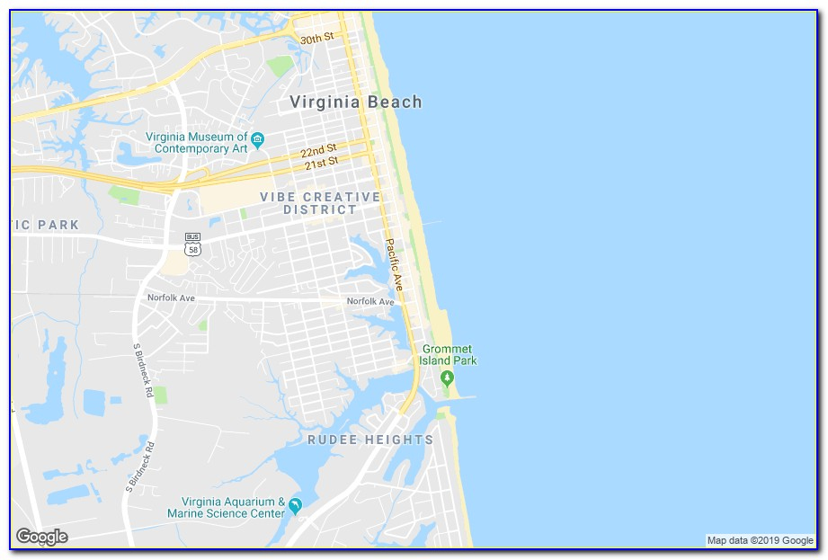 World Maps Library Complete Resources Google Maps Virginia Beach 