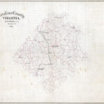 1867 Map Of Caroline County Virginia Historical Places | Ebay Regarding Map Of Caroline County Virginia