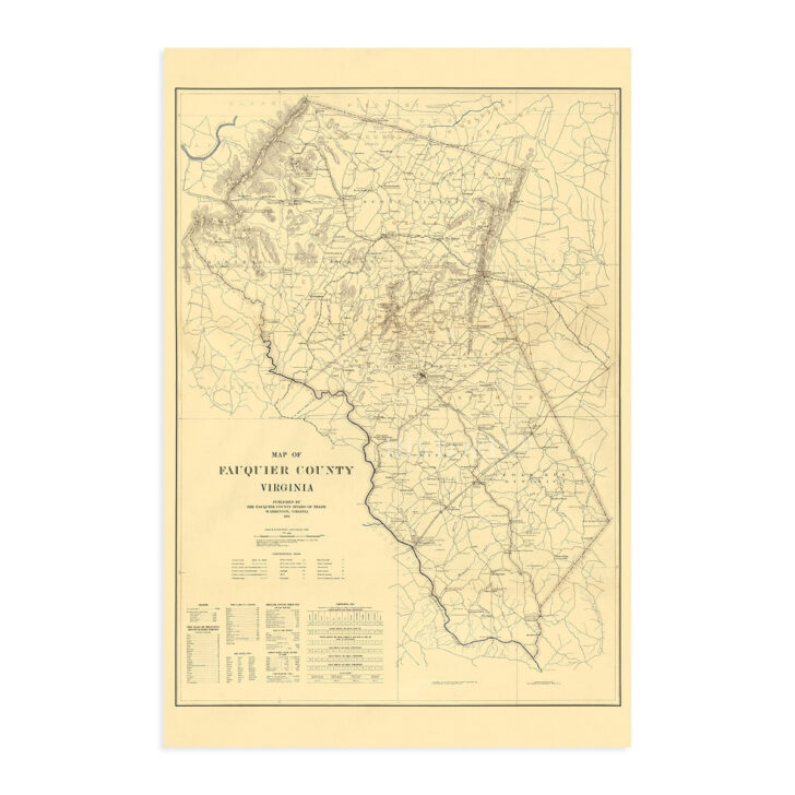 Map of Fauquier County Virginia