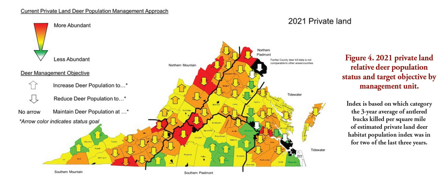 2022 Virginia Deer Season Forecast | Virginia Dwr pertaining to West Virginia Deer Density Map