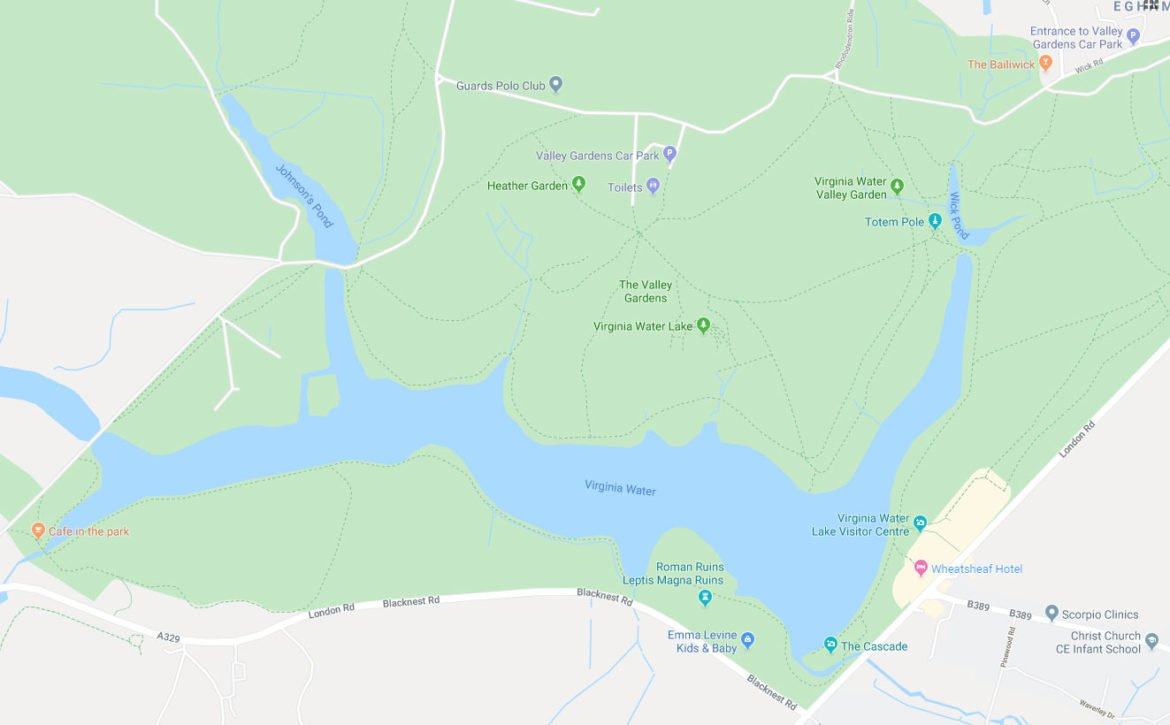A Visit To Virginia Water Lake, Surrey - Chimptrips within Map Of Virginia Water Surrey