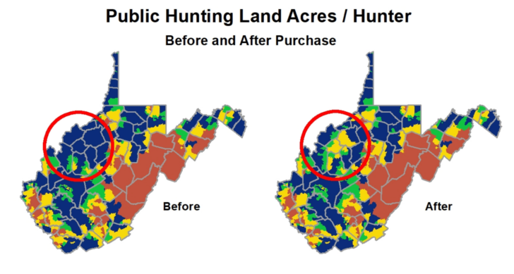 West Virginia Public Land Map