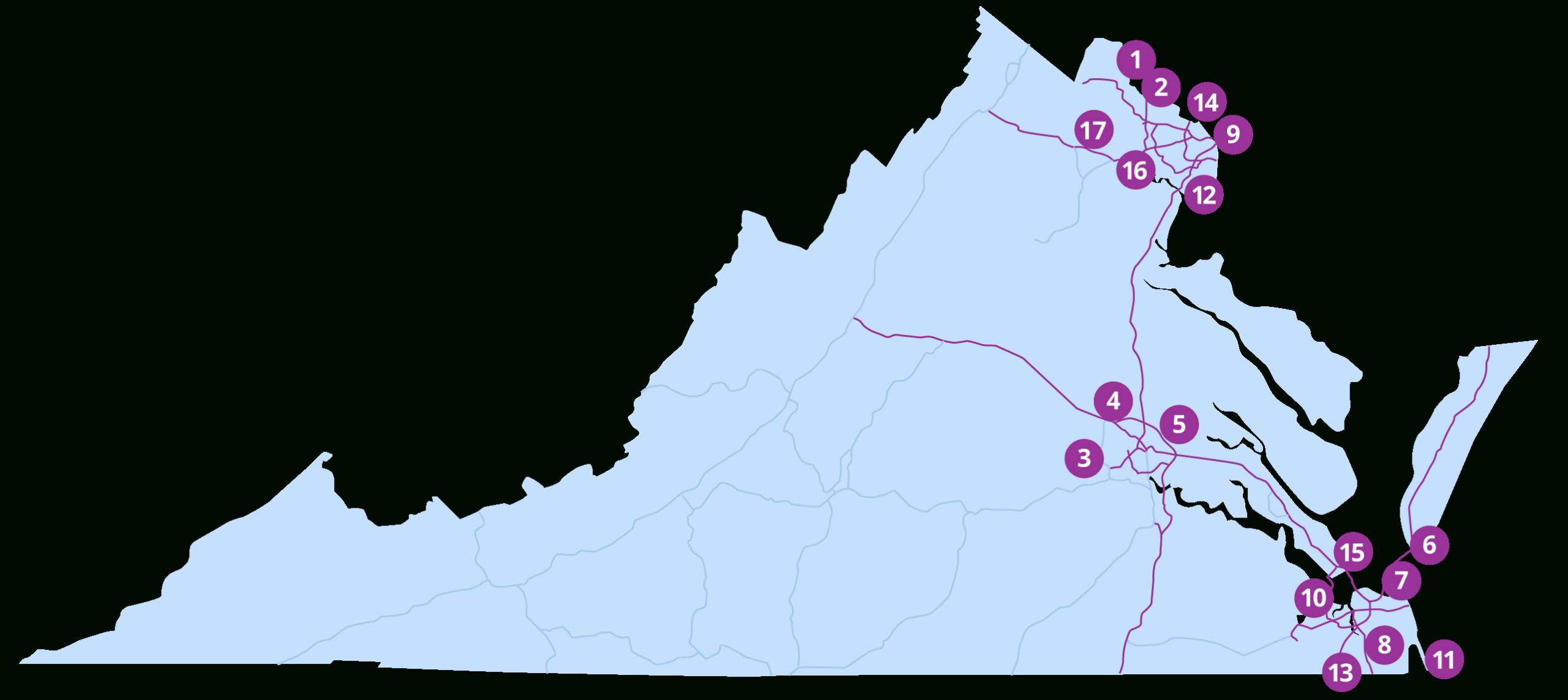 About | E-Zpass® Virginia with regard to Toll Roads in Virginia Map