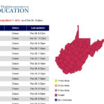 All West Virginia Public Schools Closed On Thursday | Wusa9 With Regard To West Virginia School Closing Map