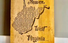 Almost Heaven, West Virginia Map With Lyrics Design Or Any Other pertaining to Almost Heaven West Virginia Map