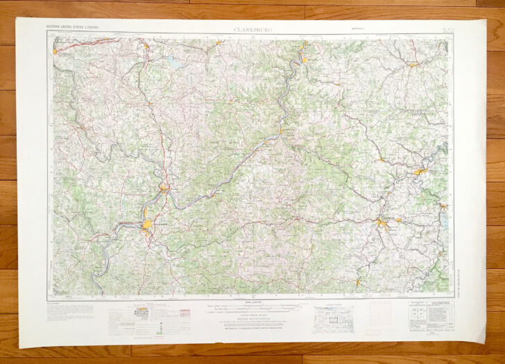 Map of Clarksburg West Virginia