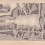 Antique Map, Plan Of Virginia Water, 1842 For Map Of Virginia Water Surrey