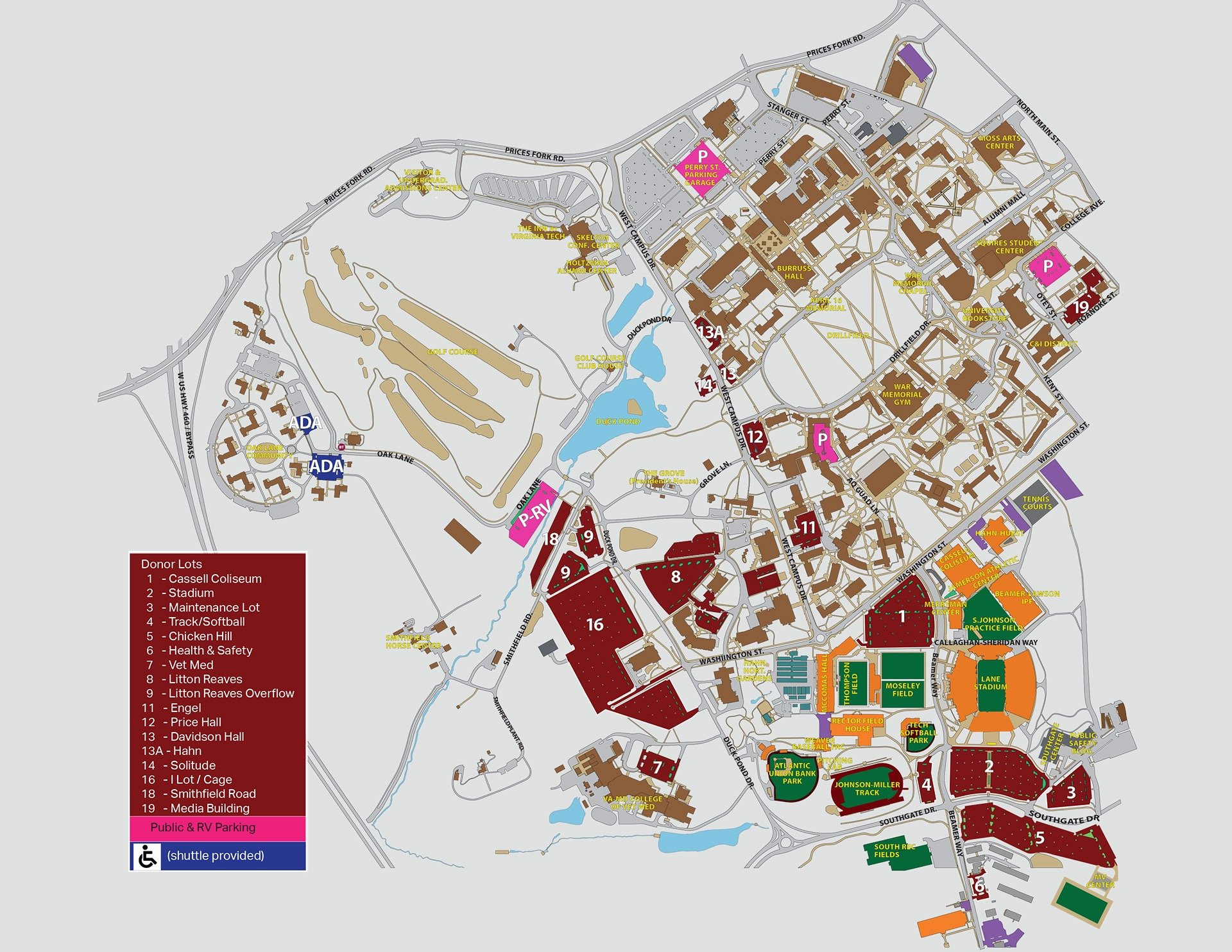 Any Particular Church Lots You&amp;#039;D Recommend? | Techsideline within Virginia Tech Parking Lot Map