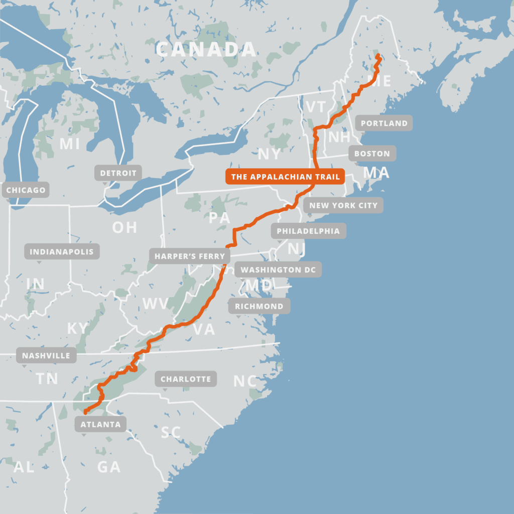 Appalachian Trail | Farout regarding Appalachian Trail Map West Virginia