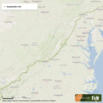 Appalachian Trail In Virginia Intended For Map Of Appalachian Trail Virginia