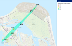 April 30, 2023: Ef-3 Tornado In Virginia Beach with Map of Tornadoes in Virginia