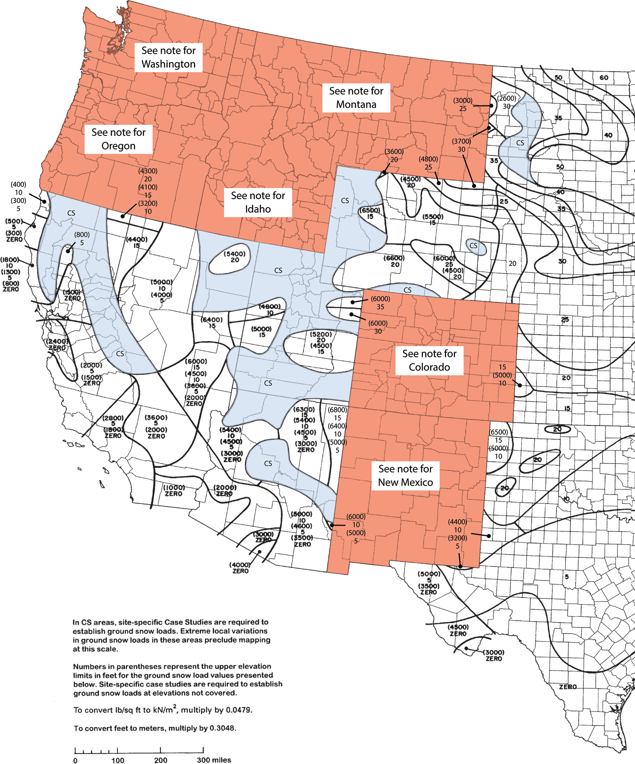 Asce/Sei 7-16 | Chapter 7 - Snow Loads | Asce Amplify with West Virginia Snow Load Map