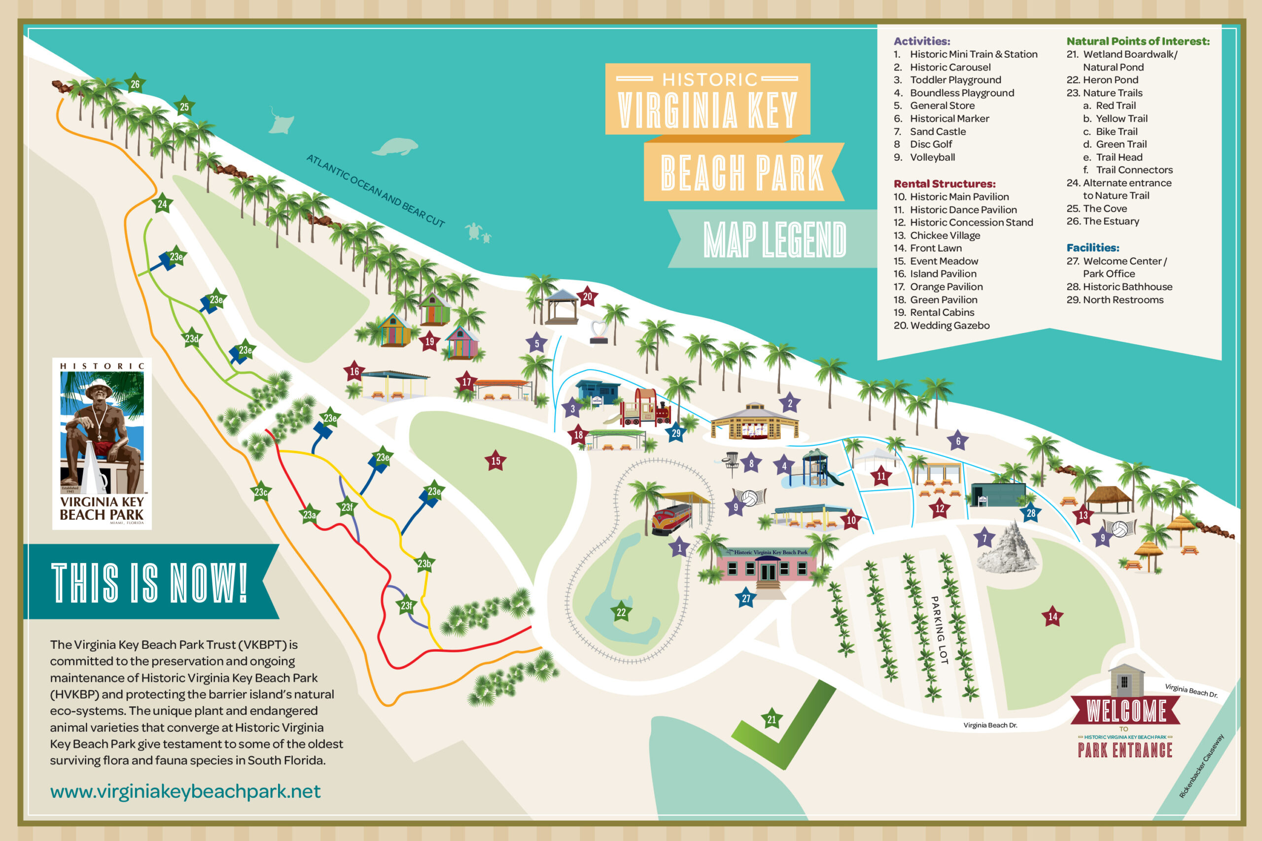 Beach Wedding In Miami | Virginia Key Wedding Ceremony with Virginia Key Beach Park Map