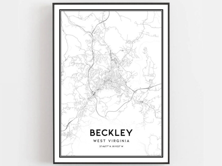 Map of Beckley West Virginia