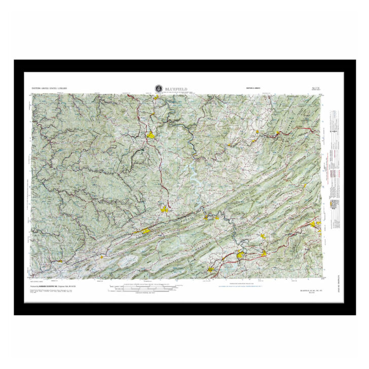 Map of Bluefield West Virginia