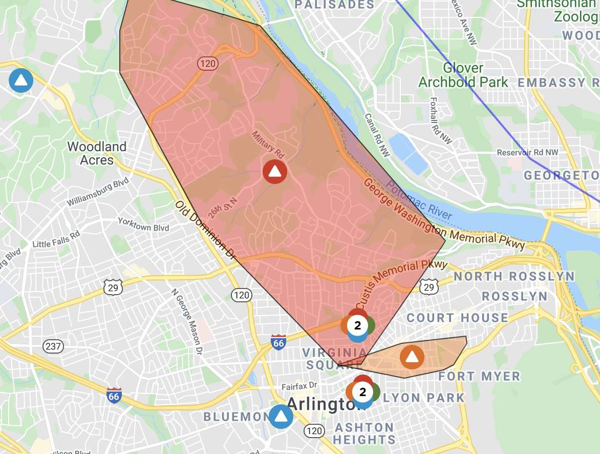 Breaking: Widespread Power Outage Reported In Parts Of N intended for Dominion Outage Map Virginia By Zip Code