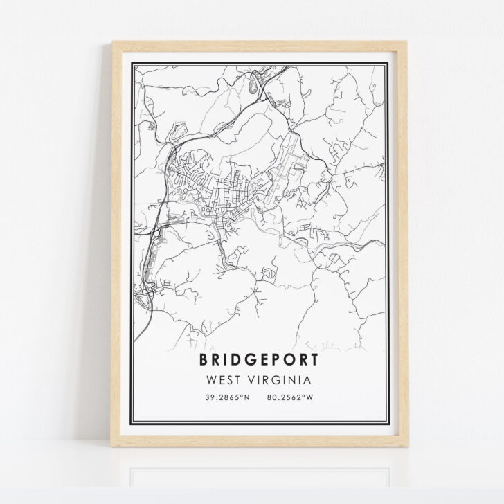 Map of Bridgeport West Virginia