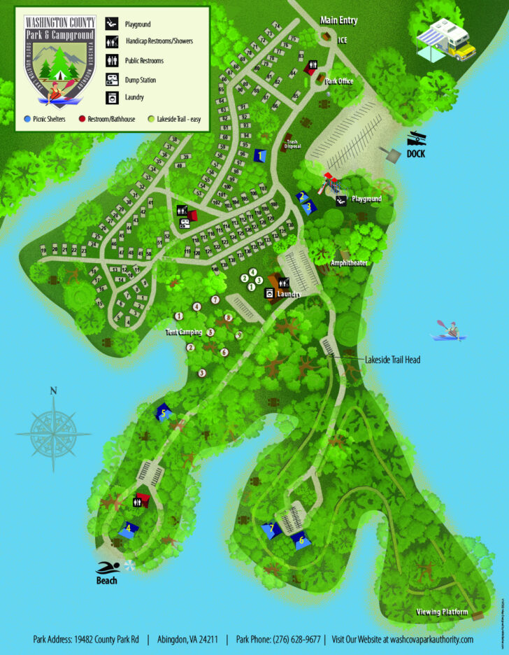 Virginia State Parks Camping Map
