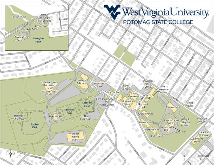 West Virginia University Campus Map