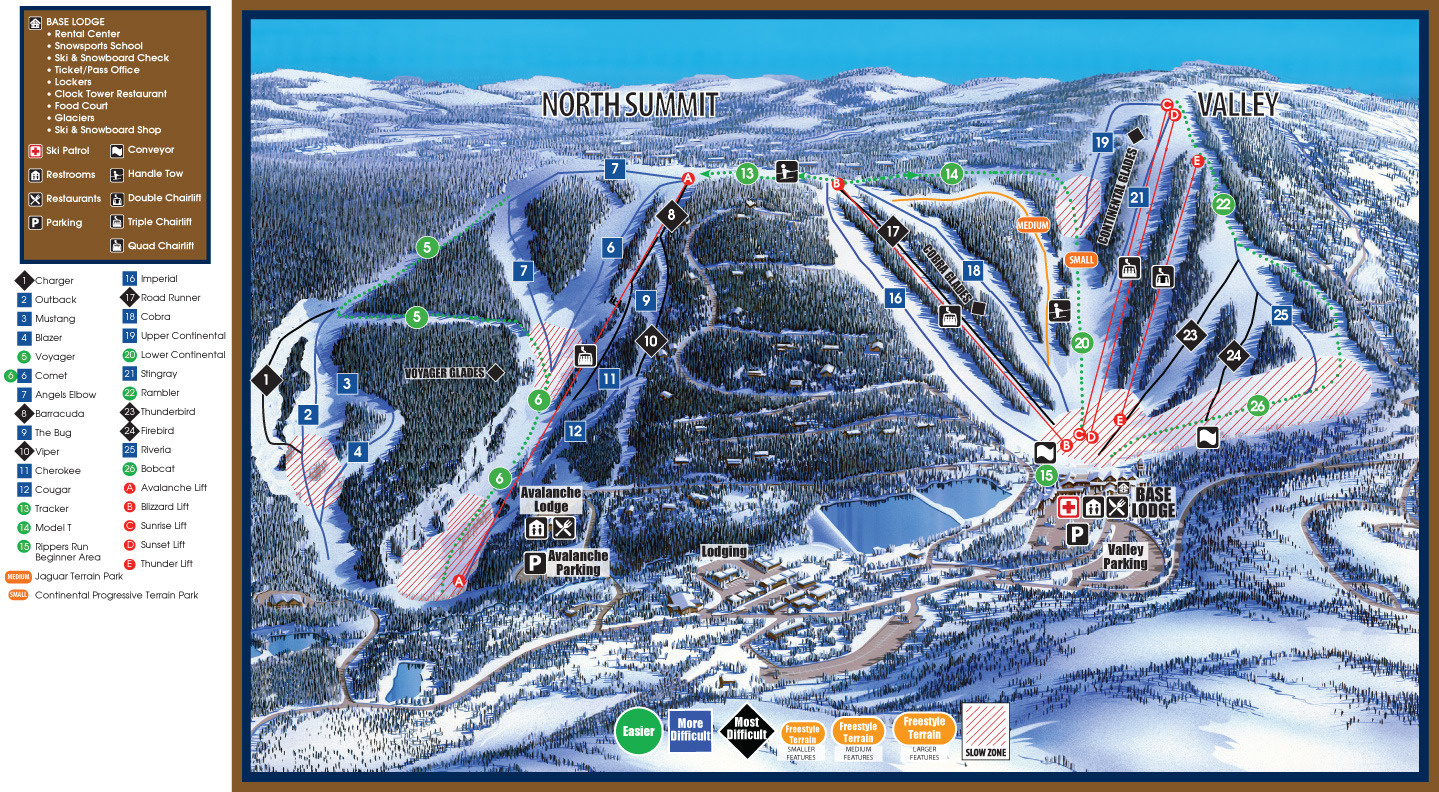 Canaan Valley Resort Ski Resort Area Overview - Onthesnow for West Virginia Ski Resorts Map