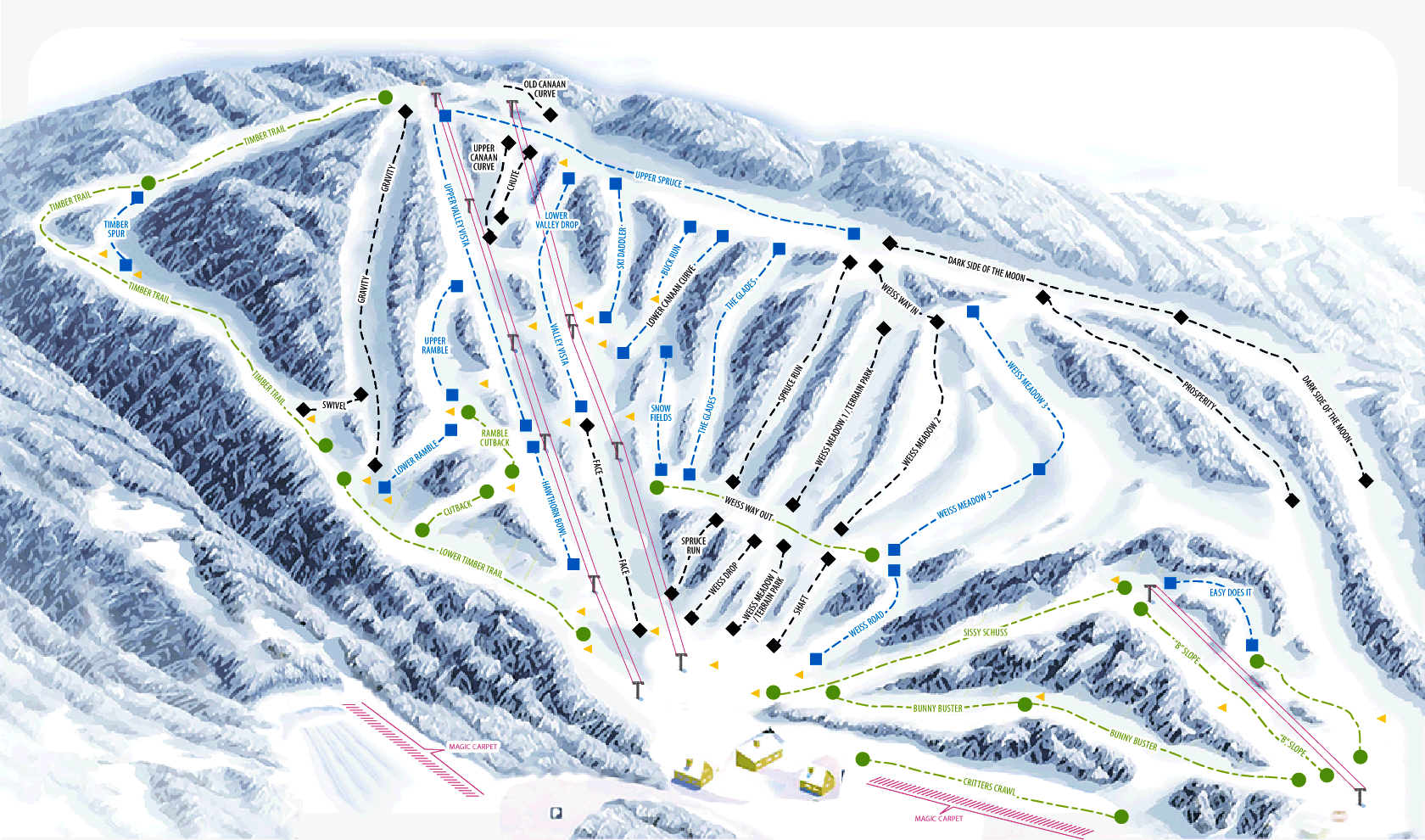 Canaan Valley Ski Resort | West Virginia Skiing throughout West Virginia Ski Resorts Map