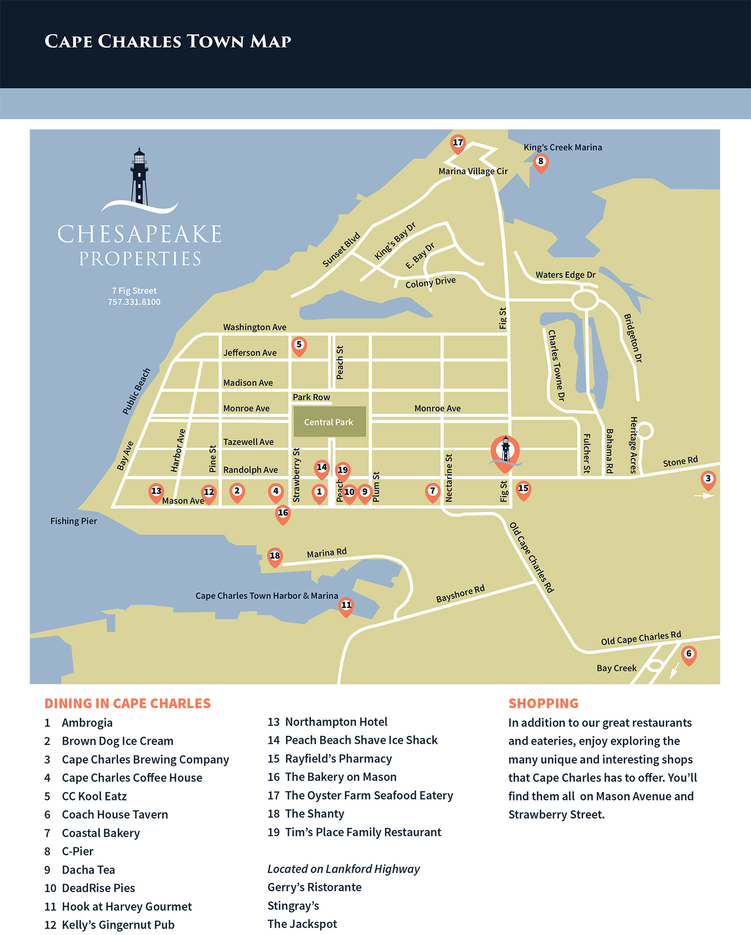 Cape Charles Map - Chesapeake Properties - Eastern Shore &amp;amp; Cape with Map Of Cape Charles Virginia
