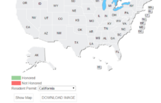 Ccw Permit Reciprocity Map Generator » Concealed Carry Inc with regard to Virginia Concealed Carry Reciprocity Map