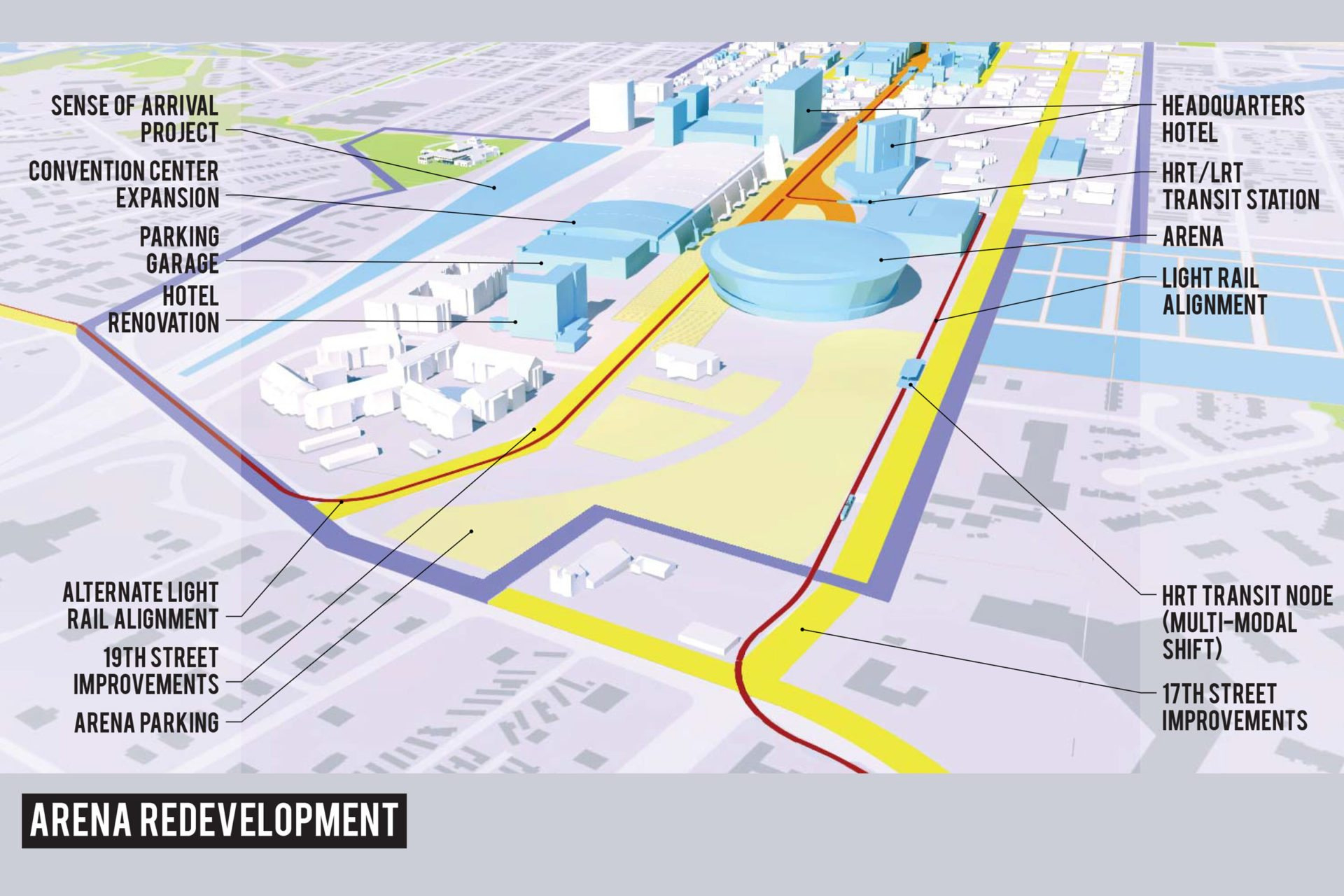 Central Beach District &amp;amp; Arena Master Plan - Clark Nexsen inside Virginia Beach Convention Center Map
